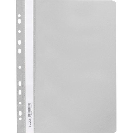 Skoroszyt na dokumenty miękki A4 wpinany do segregatora 20 sztuk szary SPP-02-07 BIURFOL