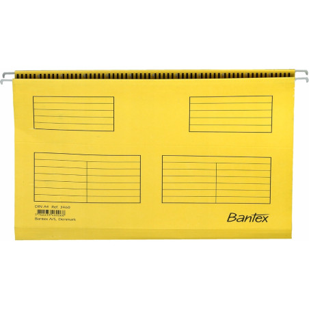 Teczka zawieszana na dokumenty STANDARD żółta 100331433 BANTEX