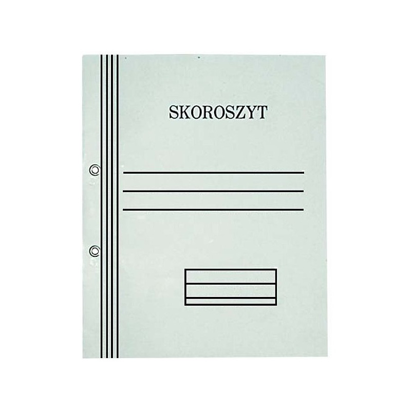 Skoroszyt oczkowy biały A4 pełny 350g 50szt. KIEL-TECH