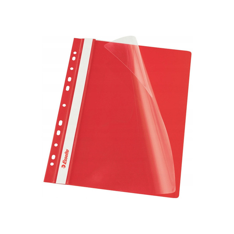Skoroszyt wpinany ESSELTE czerwony 13585 10szt. w folii
