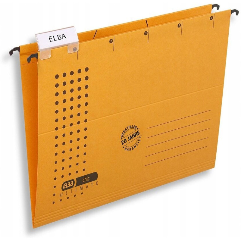 Teczka zawieszana na dokumenty CHIC A4 żółty ELBA 100552087