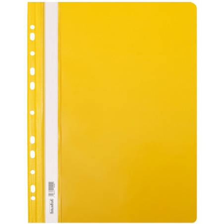 Skoroszyt na dokumenty twardy A4 wpinany do segregatora 10 sztuk żółty SH-01-04 BIURFOL