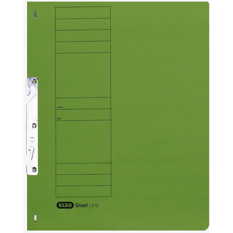 Skoroszyt wpinany do segregatora hakowy A4 zielony 100551886 ELBA