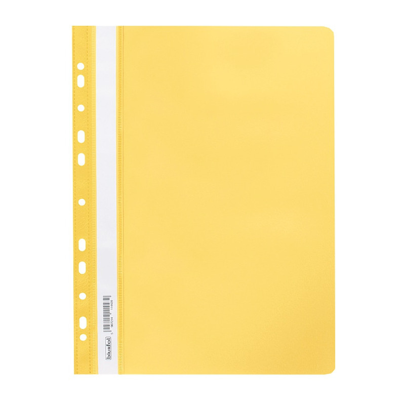 Skoroszyt na dokumenty miękki A4 wpinany do segregatora 20 sztuk żółty SPP-02-04 BIURFOL