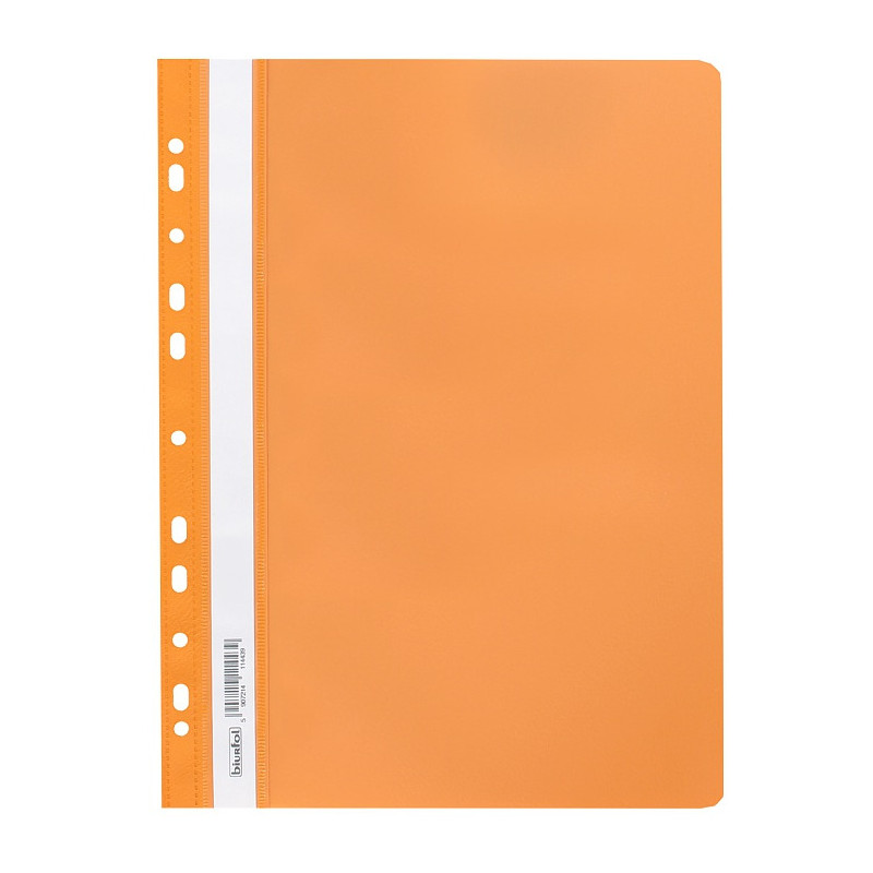 Skoroszyt na dokumenty miękki A4 wpinany do segregatora 20 sztuk pomarańczowy SPP-02-08 BIURFOL