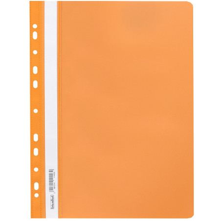 Skoroszyt na dokumenty miękki A4 wpinany do segregatora 20 sztuk pomarańczowy SPP-02-08 BIURFOL
