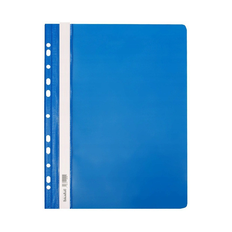 Skoroszyt na dokumenty twardy A4 wpinany do segregatora 10 sztuk niebieski SH-01-03 BIURFOL