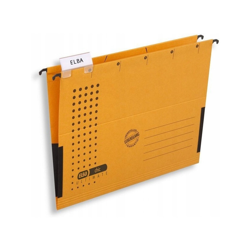 Teczka zawieszana na dokumenty CHIC ULTIMATE harmonijkowa żółta 100552103 ELBA