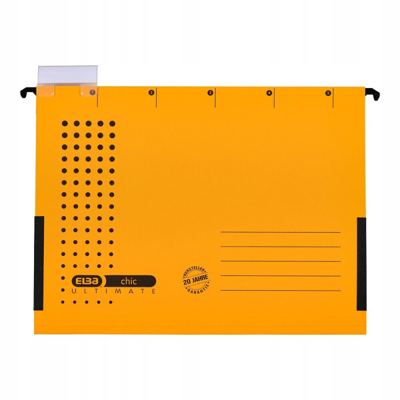 Teczka zawieszana na dokumenty CHIC ULTIMATE harmonijkowa żółta 100552103 ELBA