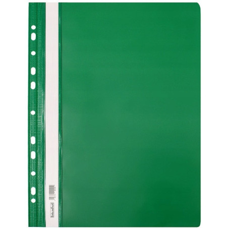 Skoroszyt na dokumenty twardy A4 wpinany do segregatora 10 sztuk zielony SH-01-02 BIURFOL