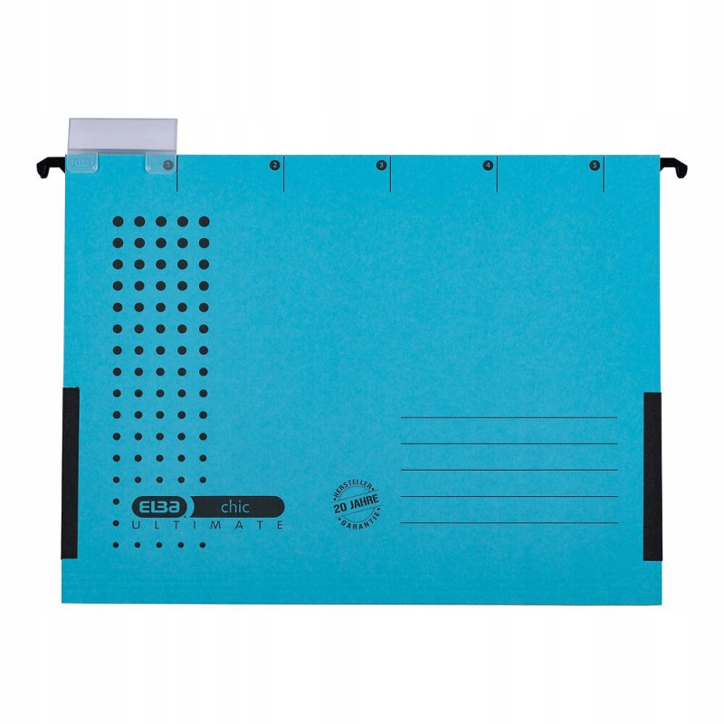 Teczka zawieszana na dokumenty CHIC ULTIMATE harmonijkowa niebieska 100552099 ELBA