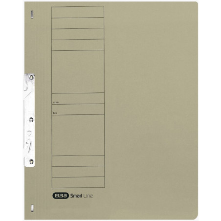 Skoroszyt wpinany do segregatora hakowy A4 szary 100551887 ELBA