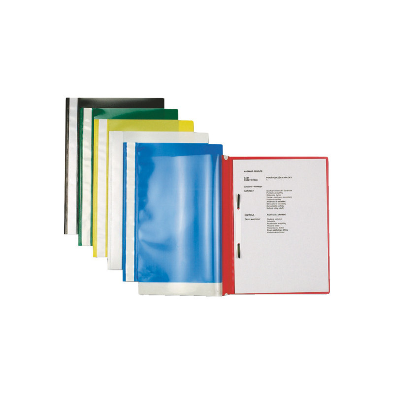 Skoroszyty na dokumenty miękkie A4 25 sztuk PP szare 15384 ESSELTE