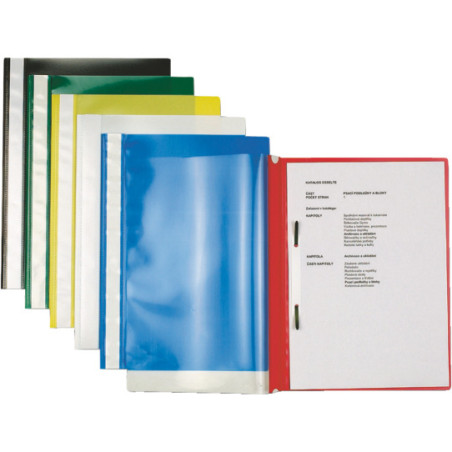 Skoroszyty na dokumenty miękkie A4 25 sztuk PP szare 15384 ESSELTE