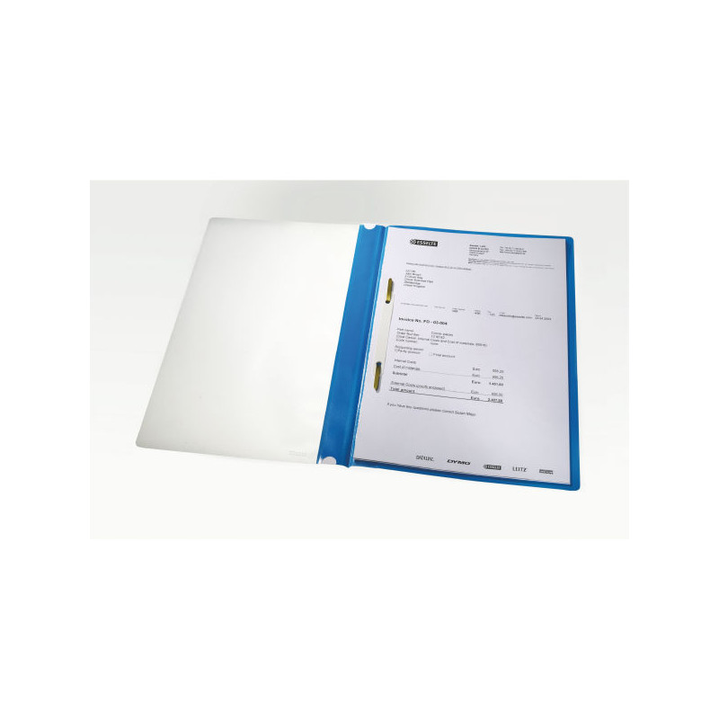 Skoroszyty na dokumenty miękkie A4 25 sztuk PP szare 15384 ESSELTE