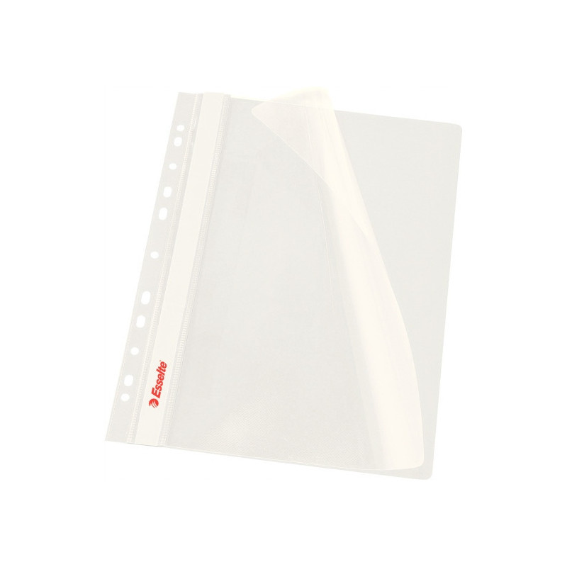 Skoroszyt wpinany ESSELTE biały 13583 10szt. w folii