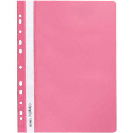 Skoroszyt na dokumenty miękki A4 wpinany do segregatora 20 sztuk różowy SPP-02-10 BIURFOL