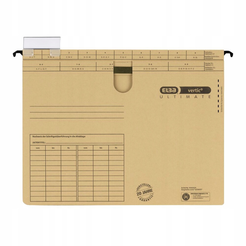 Skoroszyt zawieszany na dokumenty VERTIC ULTIMATE beżowy 100081039 ELBA