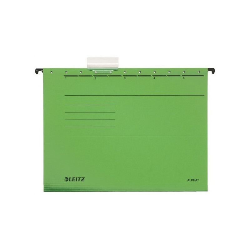 Teczka zawieszana ALPHA zielona LEITZ 19850155