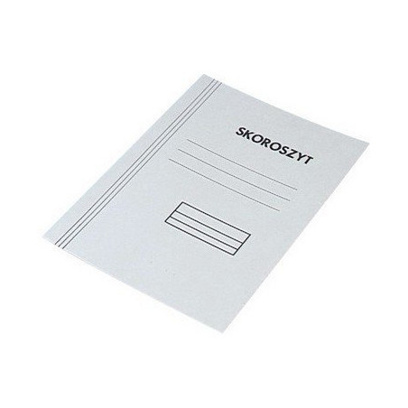 Skoroszyt zwykły A4 biały 350g. (50szt) KIEL-TECH 4-00192