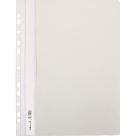 Skoroszyt na dokumenty twardy A4 wpinany do segregatora 10 sztuk biały SH-01-06 BIURFOL