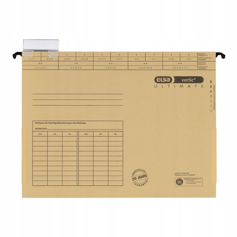 Teczka zawieszana na dokumenty VERTIC ULTIMATE beżowa 100081040 ELBA