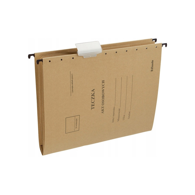 Teczka zawieszana na akta osobowe 5 przegródek 15212 siarczanowa ESSELTE