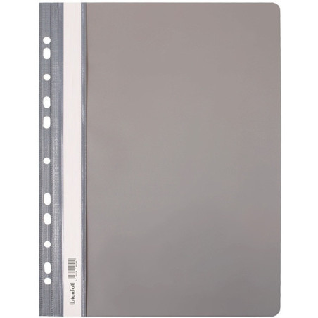 Skoroszyt na dokumenty twardy A4 wpinany do segregatora 10 sztuk szary SH-01-07 BIURFOL