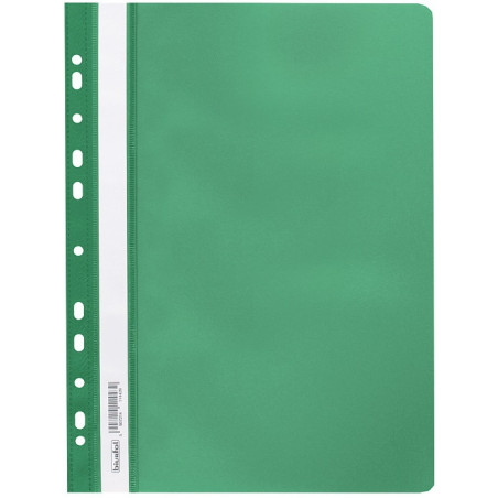 Skoroszyt na dokumenty miękki A4 wpinany do segregatora 20 sztuk zielony SPP-02-02 BIURFOL