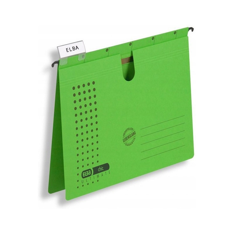 Skoroszyt zawieszany na dokumenty CHIC zielony 100552096 ELBA