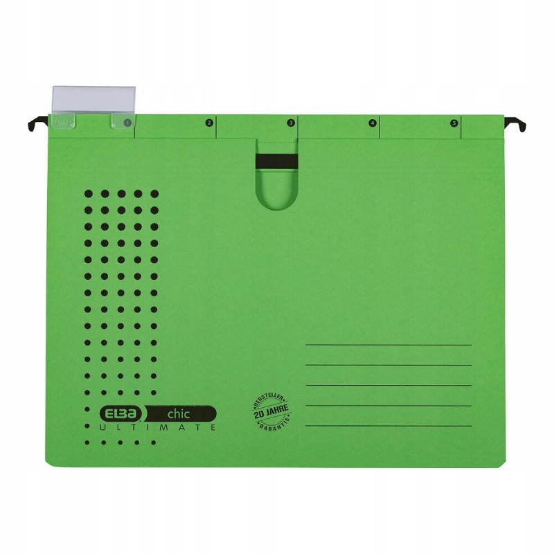 Skoroszyt zawieszany na dokumenty CHIC zielony 100552096 ELBA