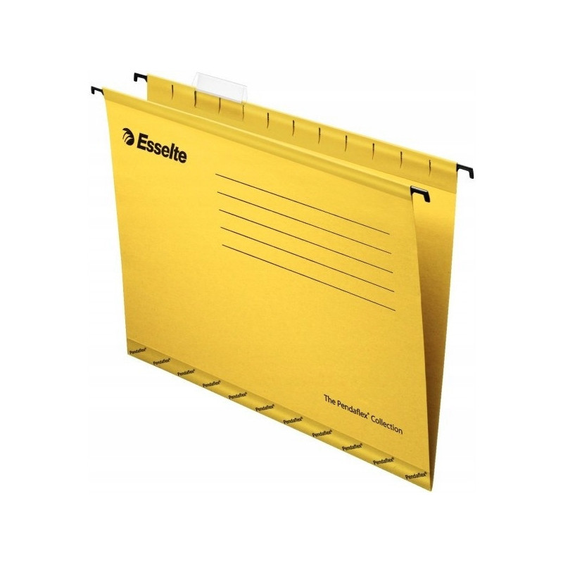 Teczki zawieszane A4 PENDAFLEX STANDARD żółte 25szt ESSELTE 90314