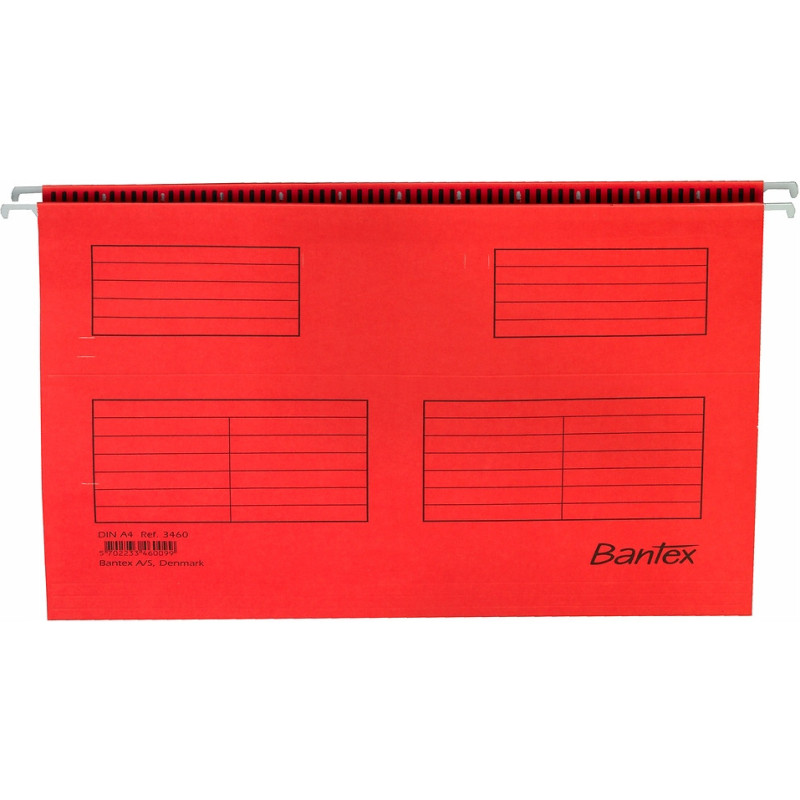 Teczka zawieszana na dokumenty STANDARD czerwona 100331435 BANTEX