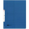 Skoroszyt wpinany do segregatora hakowy 1/2 A4 niebieski kartonowy 100551890 ELBA