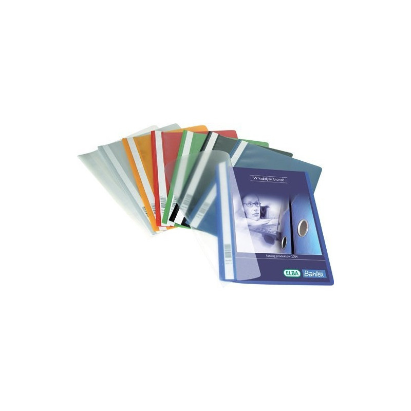 Skoroszyty na dokumenty A4 PP czarny 25 sztuk 400076730 BANTEX BUDGET