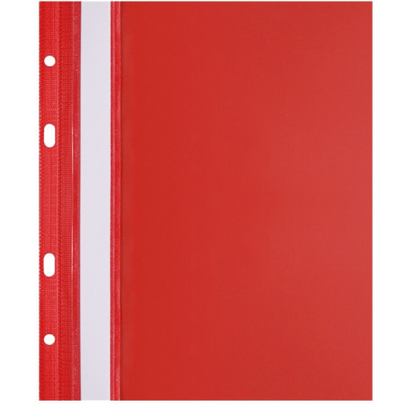 Skoroszyt na dokumenty twardy A5 wpinany do segregatora 10 sztuk czerwony SH-11-01 BIURFOL