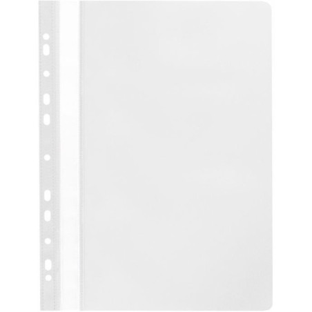 Skoroszyt zawieszany PP NATUNA biały (20szt) wzocniony polipropylen