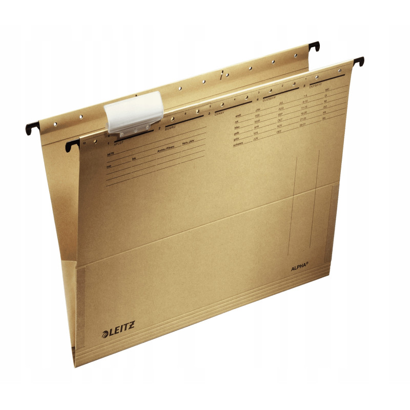 Teczka zawieszana ALPHA siarczanowa z rozszerzanymi bokami 19160000 LEITZ