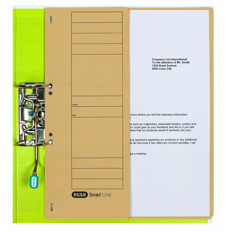 Skoroszyt oczkowy 1/2 A4 kremowy 100551877 ELBA