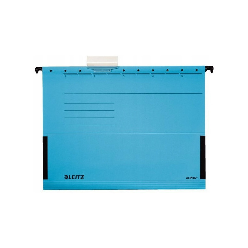 Teczka zawieszana ALPHA niebieska z rozszerzanymi bokami LEITZ 19860135