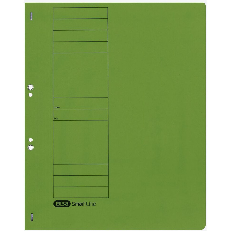 Skoroszyt wpinany do segregatora A4 zielony 100551872 ELBA