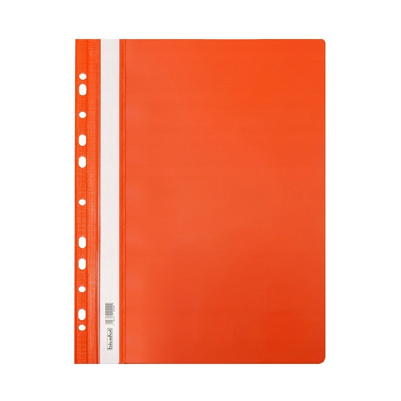 Skoroszyt na dokumenty twardy A4 wpinany do segregatora 10 sztuk pomarańczowy SH-01-08 BIURFOL
