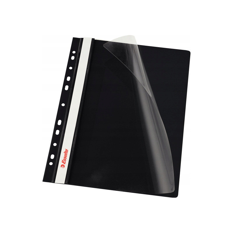 Skoroszyt wpinany ESSELTE czarny 13588 10szt. w folii
