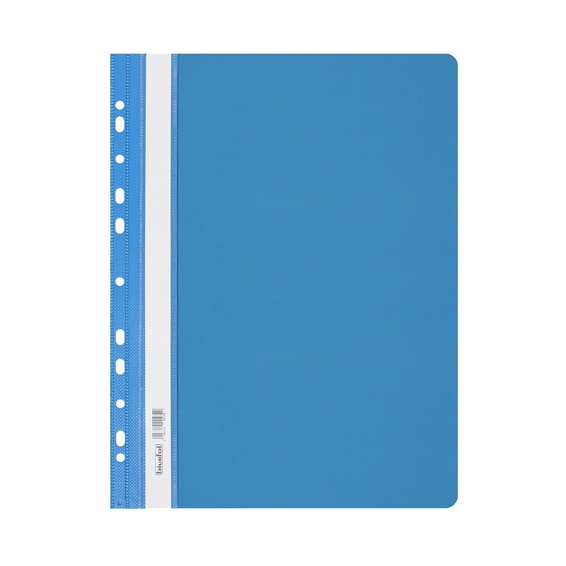 Skoroszyt na dokumenty twardy A4 wpinany do segregatora 10 sztuk jasny niebieski SH-01-13 BIURFOL