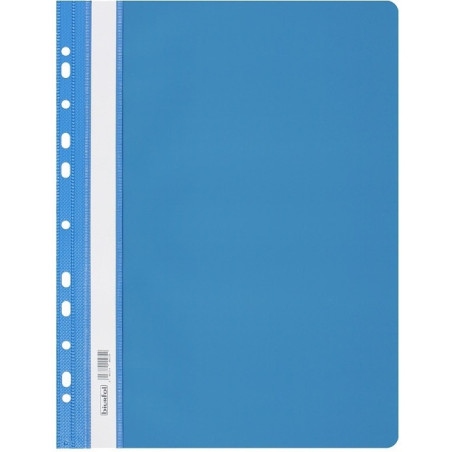 Skoroszyt na dokumenty twardy A4 wpinany do segregatora 10 sztuk jasny niebieski SH-01-13 BIURFOL