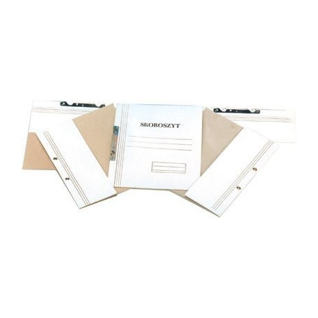 Skoroszyt OCZKO białe pełne (50szt) 250g. KIEL-TECH 4-00741