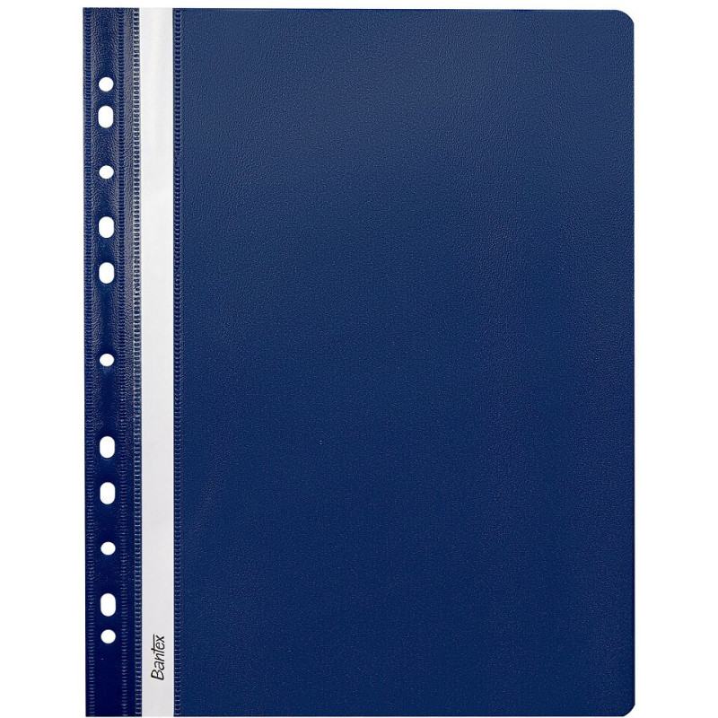 Skoroszyt wpinany do segregatora EVO granatowy 25 sztuk 400076701 BANTEX BUDGET