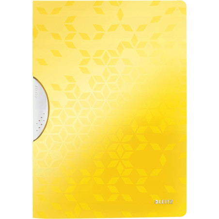 Skoroszyt z klipsem Leitz WOW, żółty 41850016