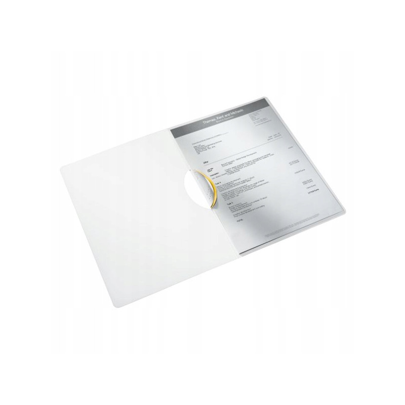 Skoroszyt z klipsem Leitz WOW, żółty 41850016