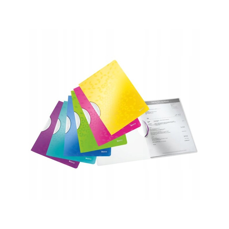 Skoroszyt z klipsem Leitz WOW, żółty 41850016